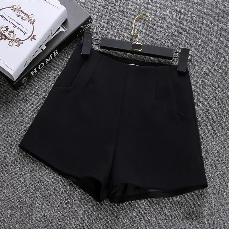 High Waisted Shorts for Women, Casual Suit Shorts, Black and White Short Pants, Ladies Shorts, Hot Fashion, New, Summer, 2022
