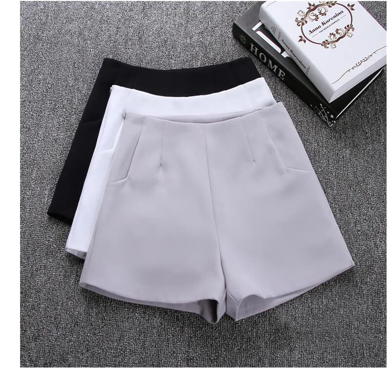 High Waisted Shorts for Women, Casual Suit Shorts, Black and White Short Pants, Ladies Shorts, Hot Fashion, New, Summer, 2022