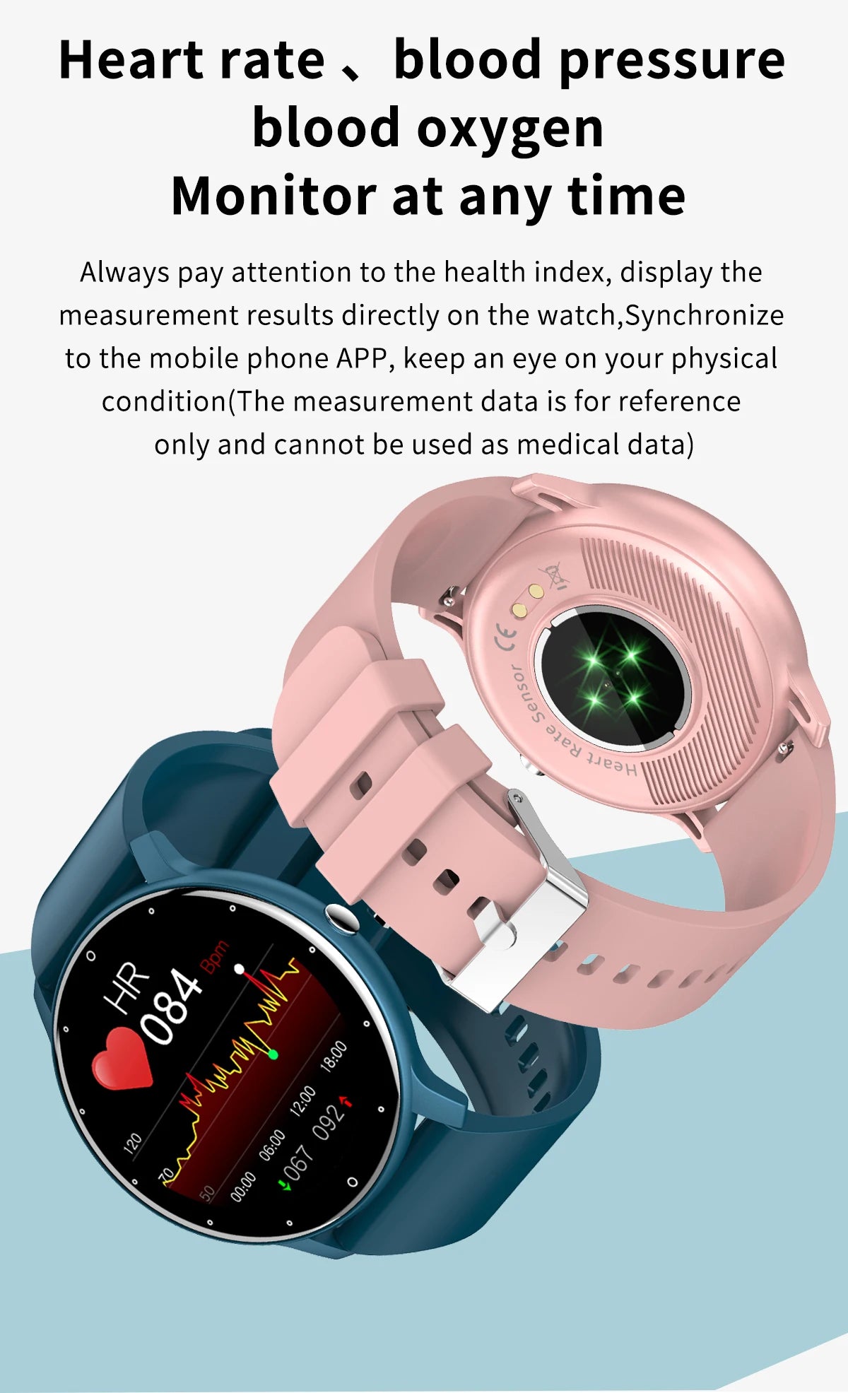 Women's smart watches Real-Time Weather Forecast Activity Tracker Whatsapp Notification Reminder IP67 Waterproof Smartwatches