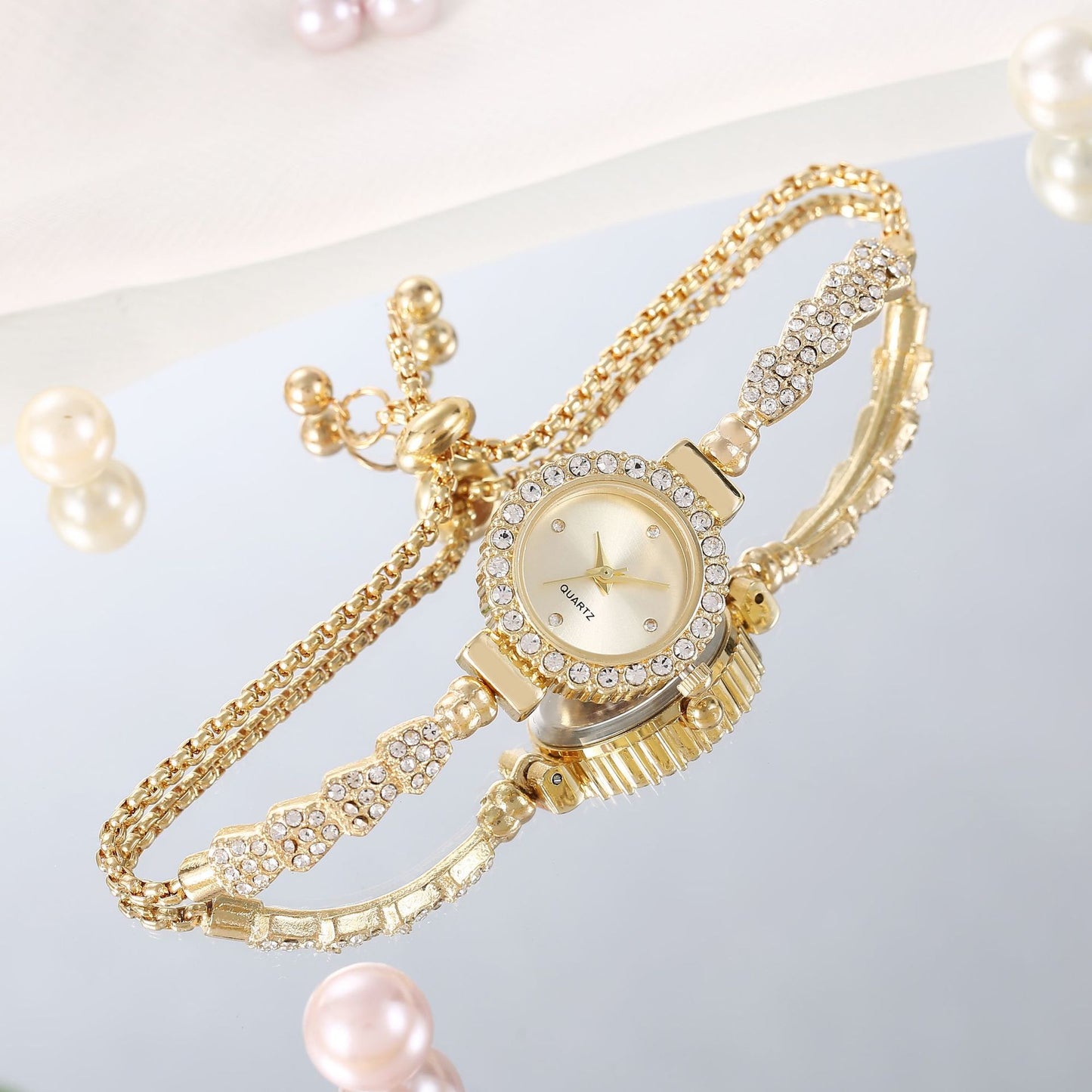 Top Brand Women Watches Fashion 2024 Geneva Designer Ladies Watch Luxury Brand Femme Gold Wrist Watch For Women