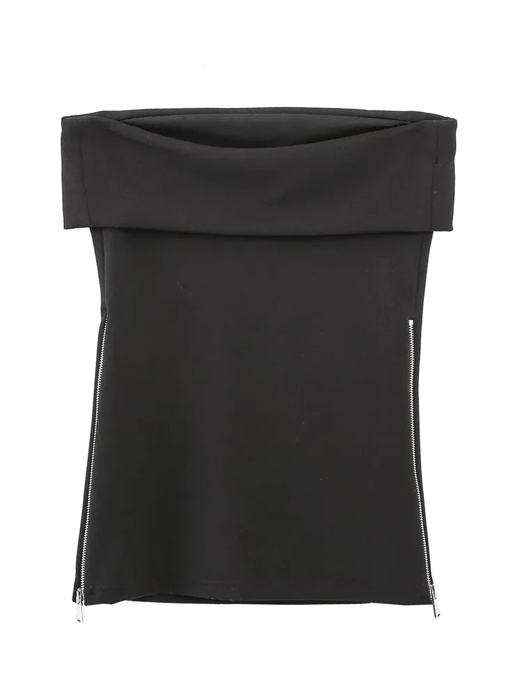 MUJER 2025 Tube Top Women Off shoulder Corset Top Woman White Black Sexy Backless Tank tops Summer Sleeveless Bustier Top Woman