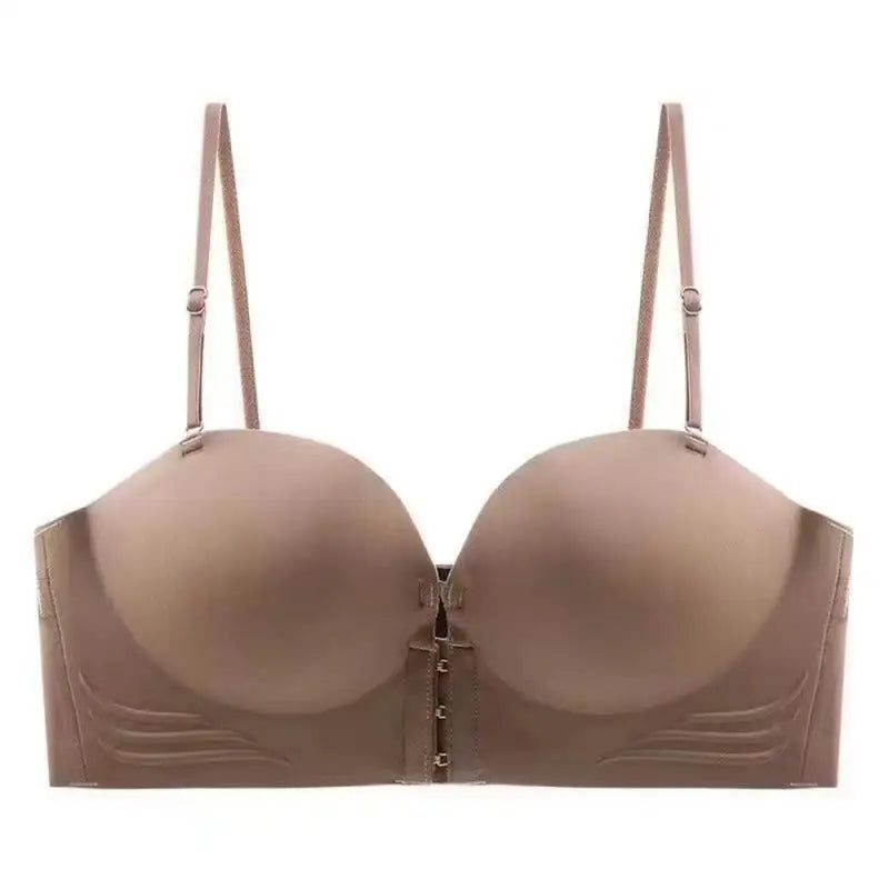 Bra Without Steel Ring Invisible Safe Enhanced Privacy Breathable Comfortable Fit Small Breast Female Bra Anti-slip Light Chic