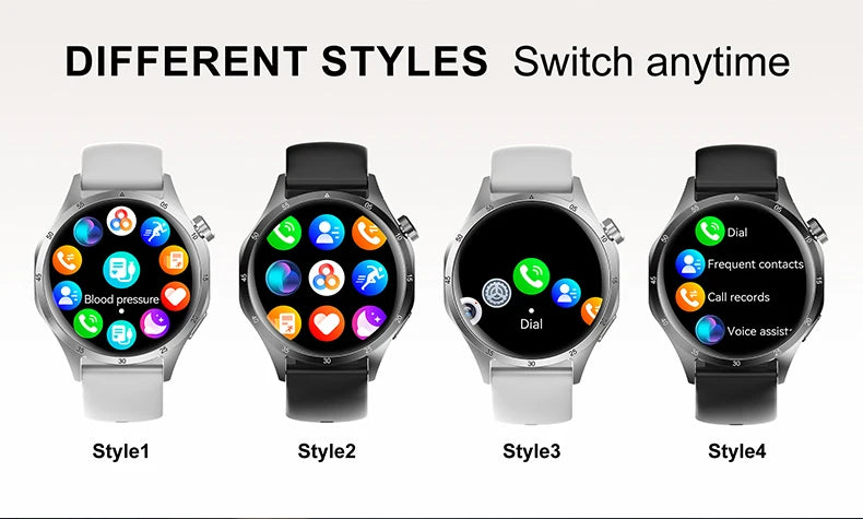 2025 New Mens Smart Watch 360 * 360 Bluetooth Call Smartwatch AMOLED Screen GPS Smart Watches NFC Waterproof Smart Watch for Men