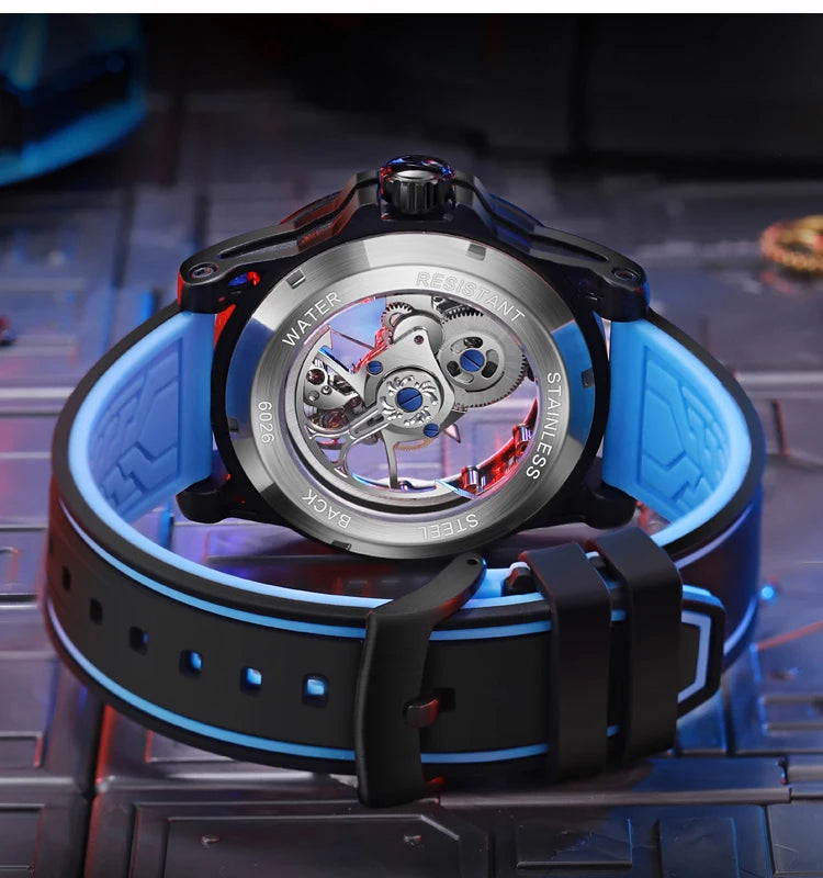 New Watches Mens Top Brand Luxury Automatic Mechanical Clock Casual Tourbillon Men Watch Sport Waterproof relogios masculino