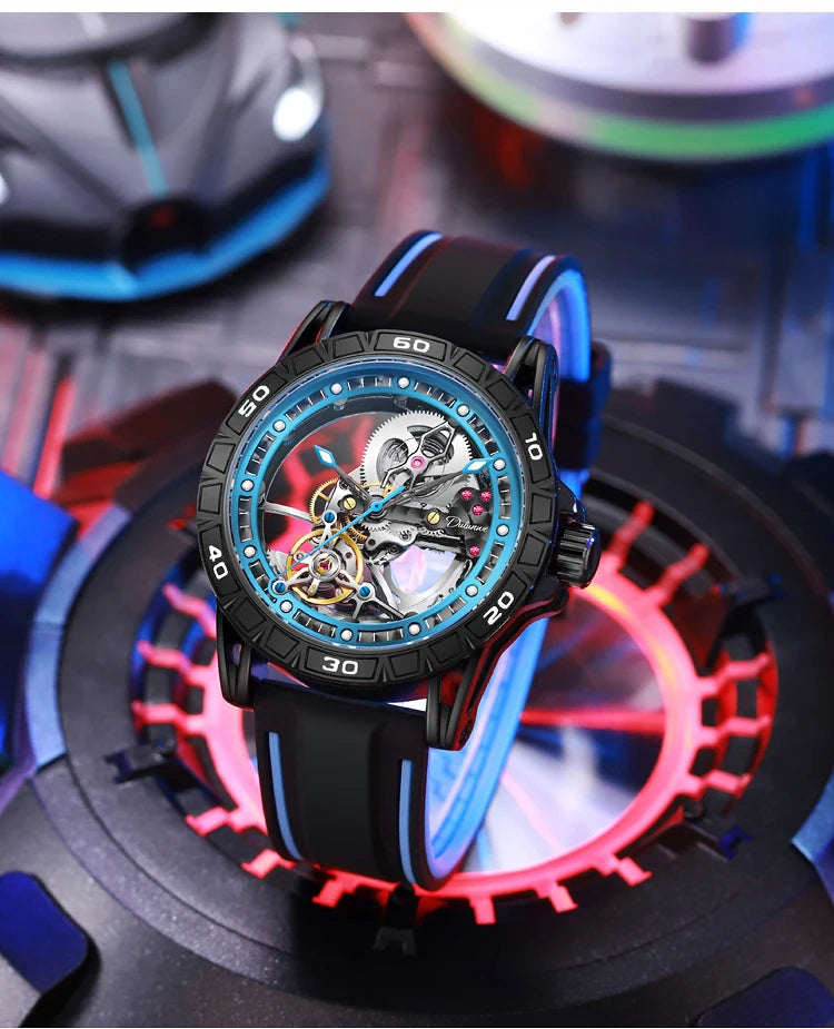New Watches Mens Top Brand Luxury Automatic Mechanical Clock Casual Tourbillon Men Watch Sport Waterproof relogios masculino