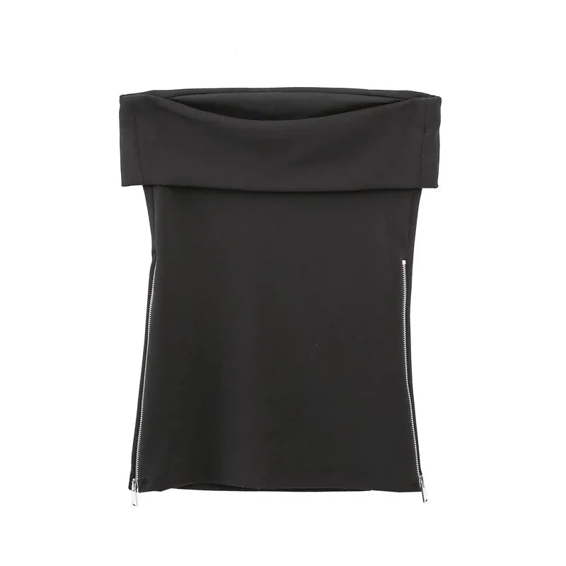 MUJER 2025 Tube Top Women Off shoulder Corset Top Woman White Black Sexy Backless Tank tops Summer Sleeveless Bustier Top Woman