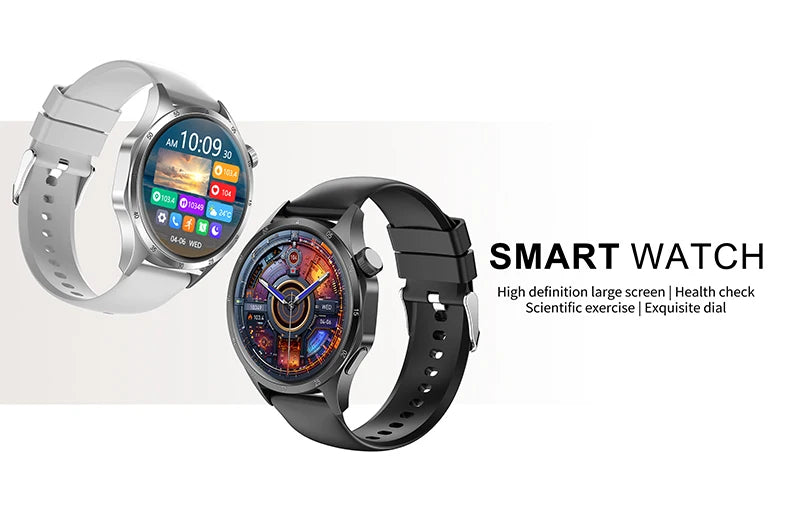 2025 New Mens Smart Watch 360 * 360 Bluetooth Call Smartwatch AMOLED Screen GPS Smart Watches NFC Waterproof Smart Watch for Men