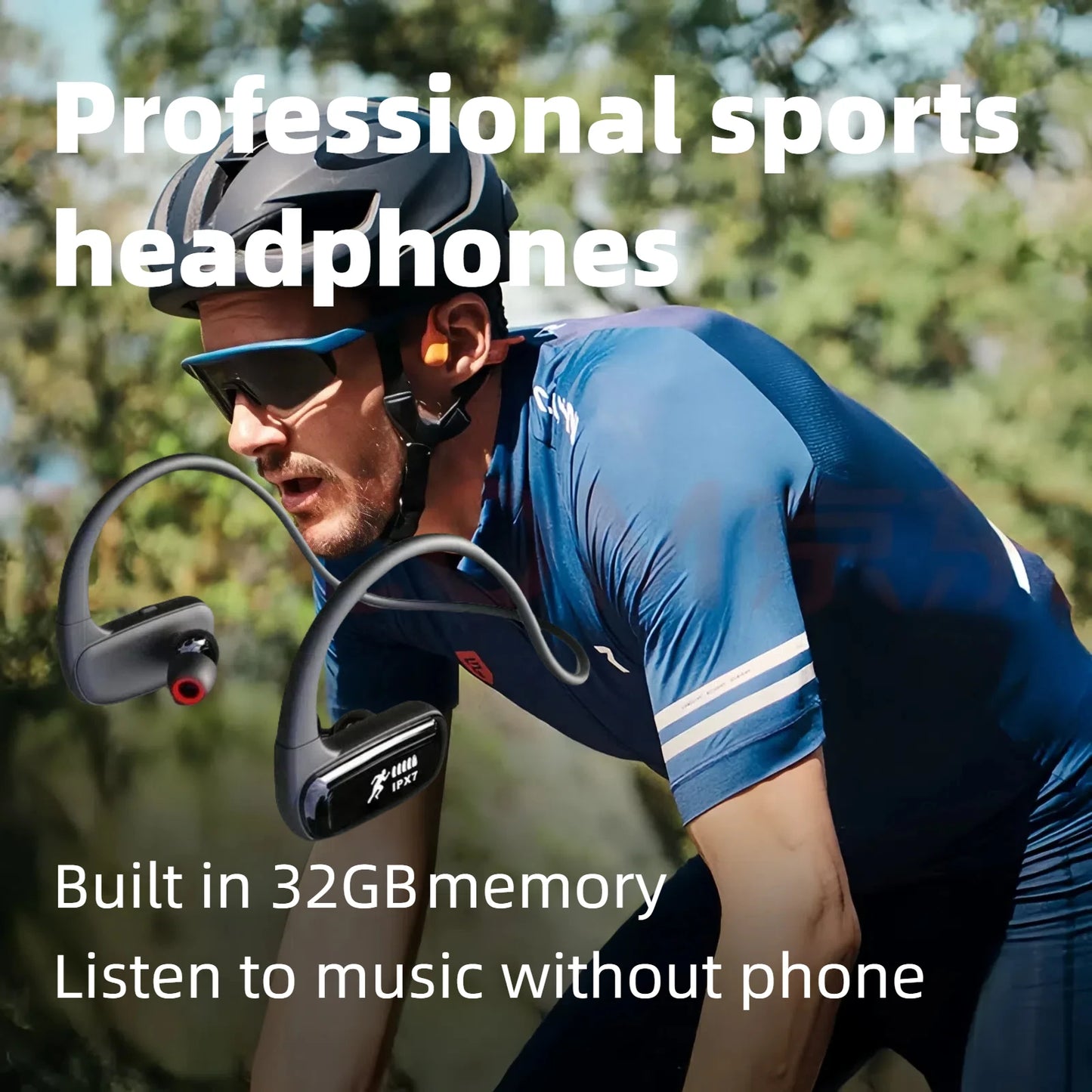 Wireless Earbuds, Bluetooth 5.3 Headphones Bluetooth Earbuds Noise Cancelling Mic IP7 Waterproof in Ear Earphones for Sports