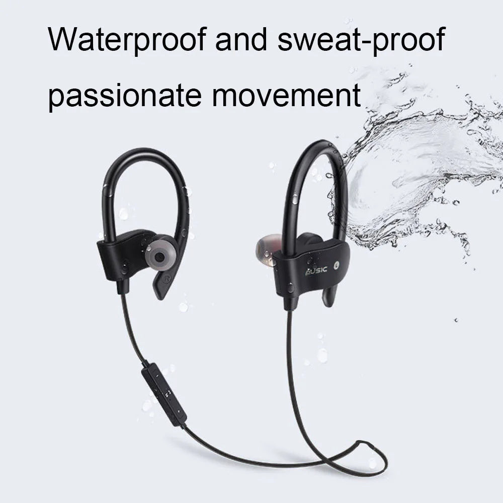 Bluetooth 4.1 Earphone Earloop Earbuds Stereo Bluetooth Headset Wireless Sport Earpiece Handsfree With Mic For Cell Smart Phones