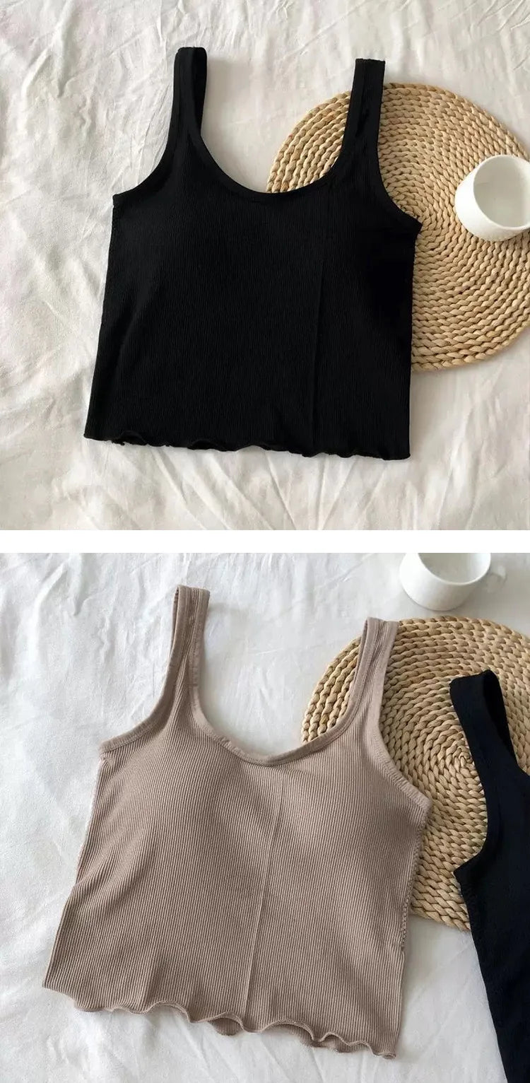 Cropped Tanks Ruffles Tube Top Women Bralette Crop Top Sexy Lingerie Bra Sports Underwear Fashion Ladies Street Tops Camisole