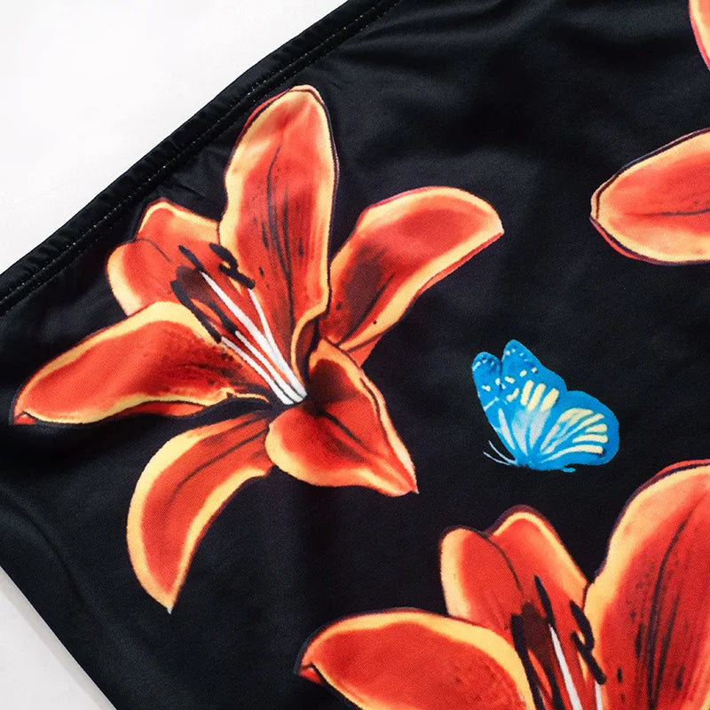 Sexy Tube Top Floral Print Bralette Mujer Mini Lenceria Femenina Ladies Bandeau Top Strapless Bra For Women Underwear Bustier