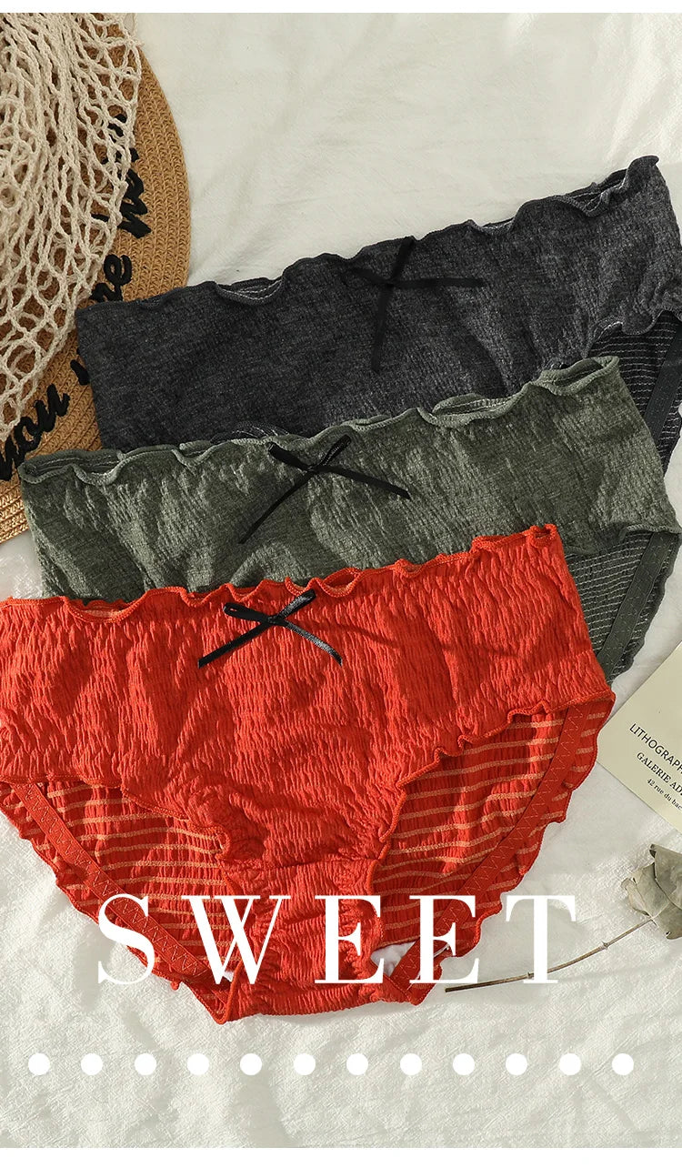 underwear for women cotton Bow sexy Panties lace lingerie female briefs ladies casual girl underpants intimate panty