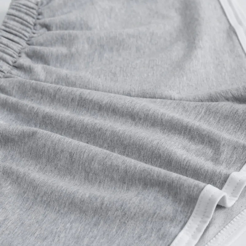 Striped Sports Shorts for Women, Simple Loose Shorts, Casual Slimming Short for Ladies, High Waisted, Monochrome, Summer Fashion