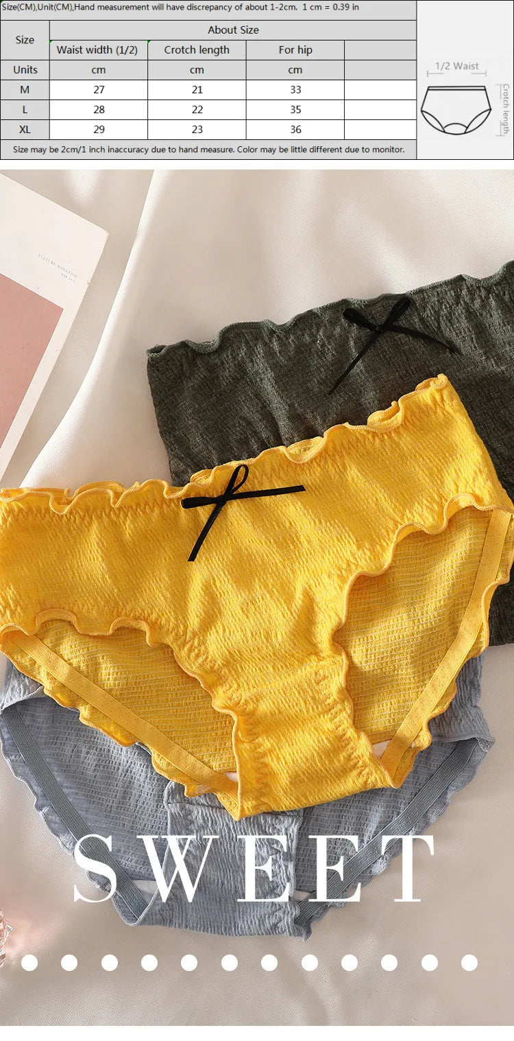 underwear for women cotton Bow sexy Panties lace lingerie female briefs ladies casual girl underpants intimate panty