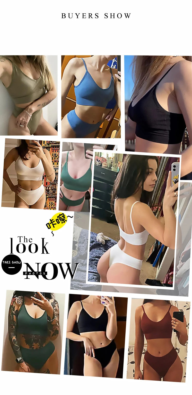 Women Seamless Bra Set Sexy Thong Low Waist Panties Wire Free Bra Bralette Lingerie Wireless Brassiere Cotton Female Underwear