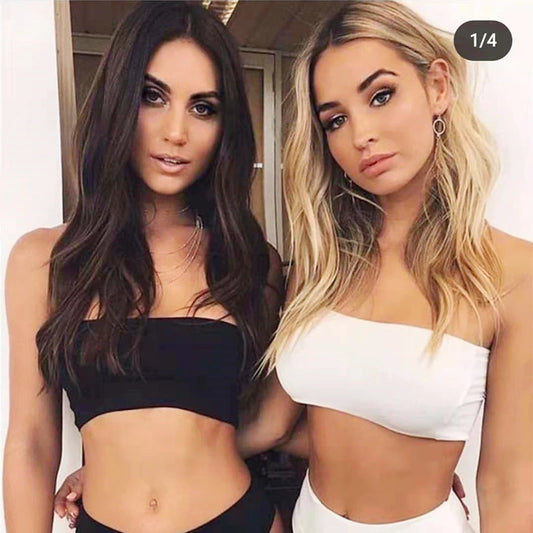Women's Tube Tops Strapless Bra Removable Padded Wireless Seamless Top Invisible Bandeau Bra Sexy Lingerie Female Top Tanks