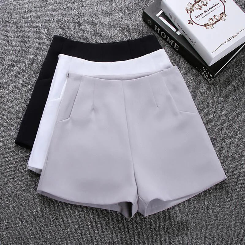 High Waisted Shorts for Women, Casual Suit Shorts, Black and White Short Pants, Ladies Shorts, Hot Fashion, New, Summer, 2022