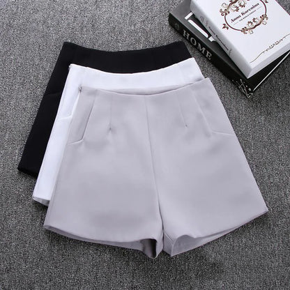 High Waisted Shorts for Women, Casual Suit Shorts, Black and White Short Pants, Ladies Shorts, Hot Fashion, New, Summer, 2022