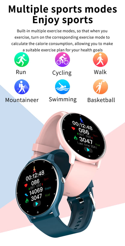 Women's smart watches Real-Time Weather Forecast Activity Tracker Whatsapp Notification Reminder IP67 Waterproof Smartwatches