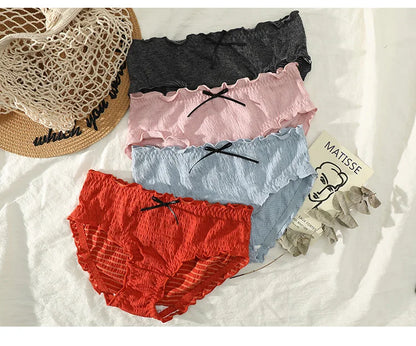 underwear for women cotton Bow sexy Panties lace lingerie female briefs ladies casual girl underpants intimate panty