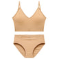 Women Bra Set Sexy Lingerie Female Underwear Bralette Ribbed Tops Girls Fashion Brassiere Basic Stretchy Tank Crop Tops Suit
