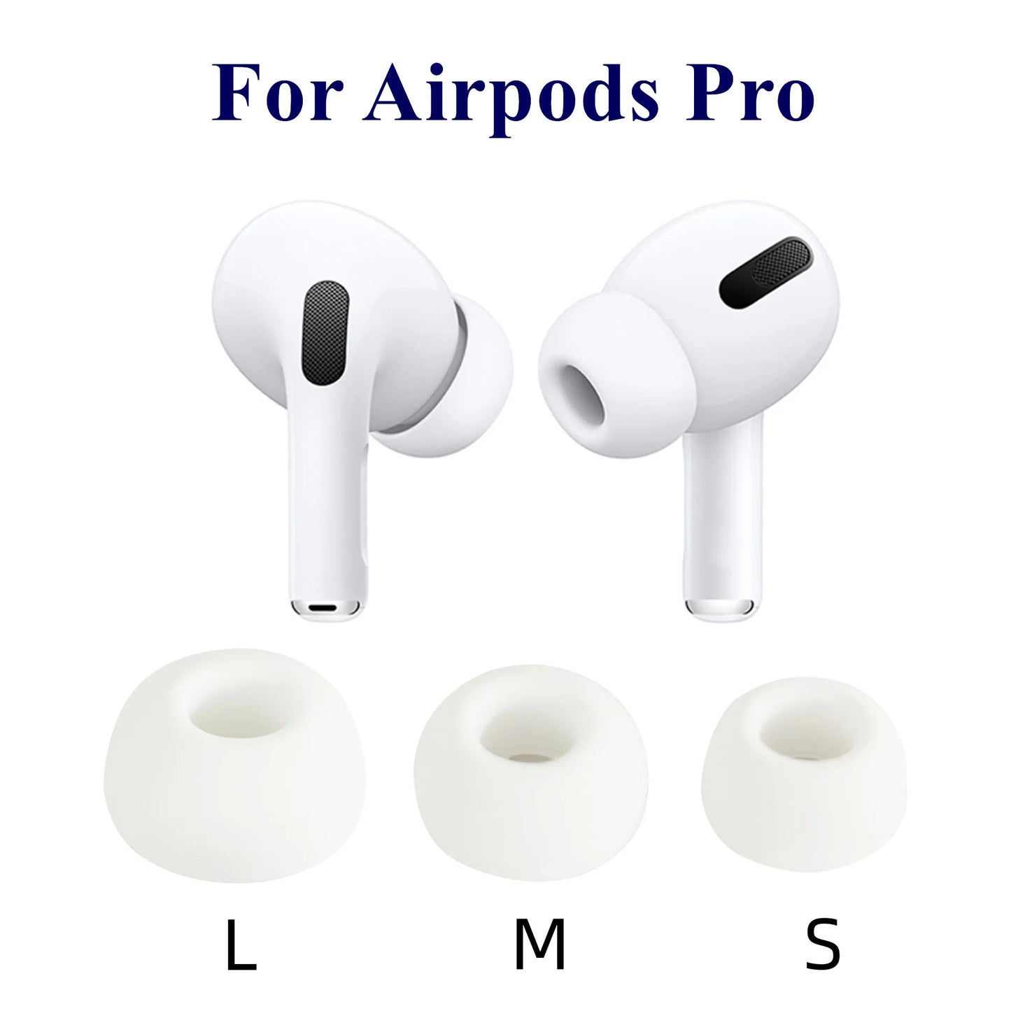 3 Pairs Ear Tips for Airpods Pro Noise Reduction Silicone Earbuds Ear Pads Earplug Cover for Airpods Pro Eartip Earcap Plug