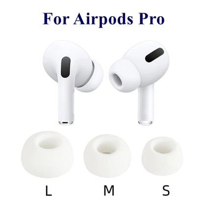 3 Pairs Ear Tips for Airpods Pro Noise Reduction Silicone Earbuds Ear Pads Earplug Cover for Airpods Pro Eartip Earcap Plug