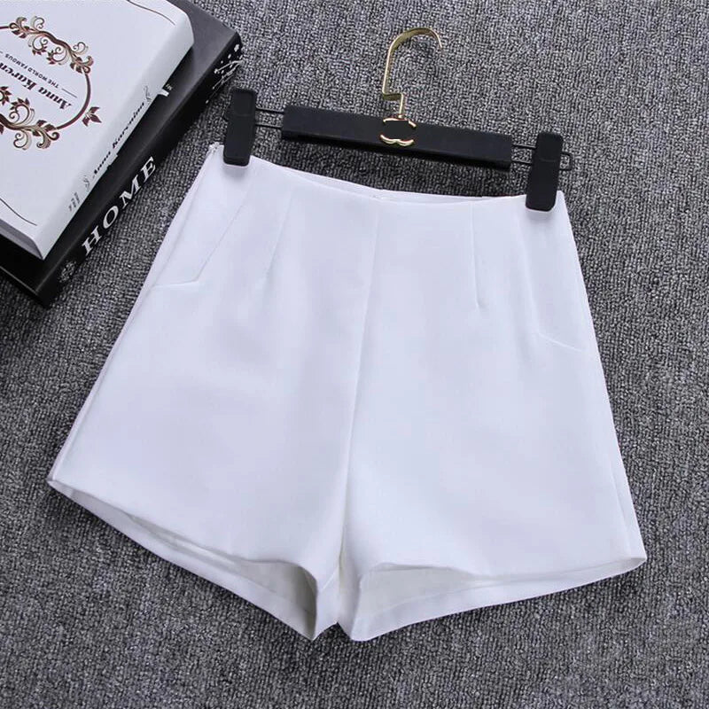 High Waisted Shorts for Women, Casual Suit Shorts, Black and White Short Pants, Ladies Shorts, Hot Fashion, New, Summer, 2022