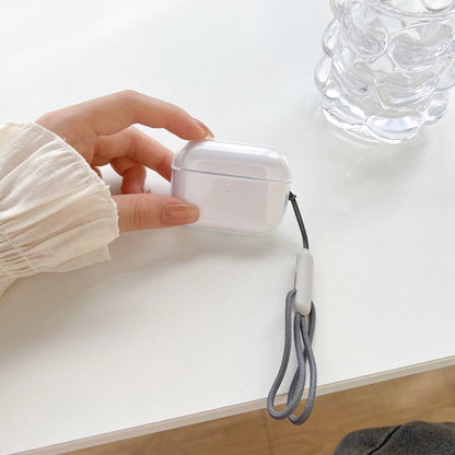 Clear Soft TPU Earphone Case for Airpods 4 3 2 1 Pro Pro2 Shockproof with Lanyard Strap for Airpods 4 Charging Case Cover