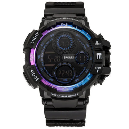 2024 New leisure multifunctional electronic watch for men simple waterproof sports date watches fashion Accessories