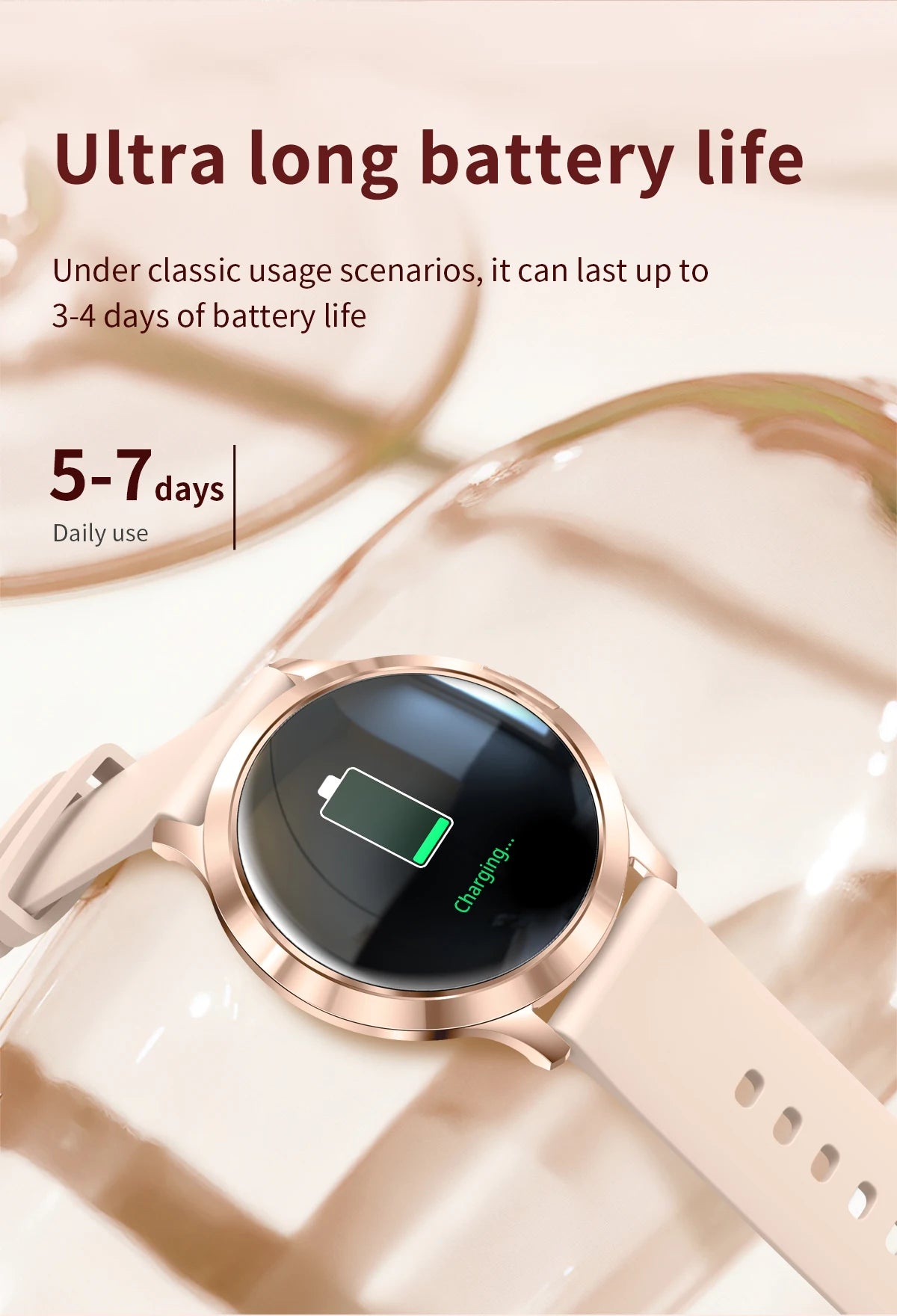 2025 New Smartwatch Women 1.32-inch AMOLED HD Screen Heart Rate Bluetooth Call IP68 Waterproof  Smart Men Watch For Android ios