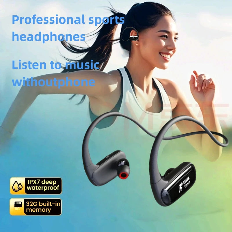 Wireless Earbuds, Bluetooth 5.3 Headphones  Bluetooth Earbuds Noise Cancelling Mic IP7 Waterproof in Ear Earphones for Sports