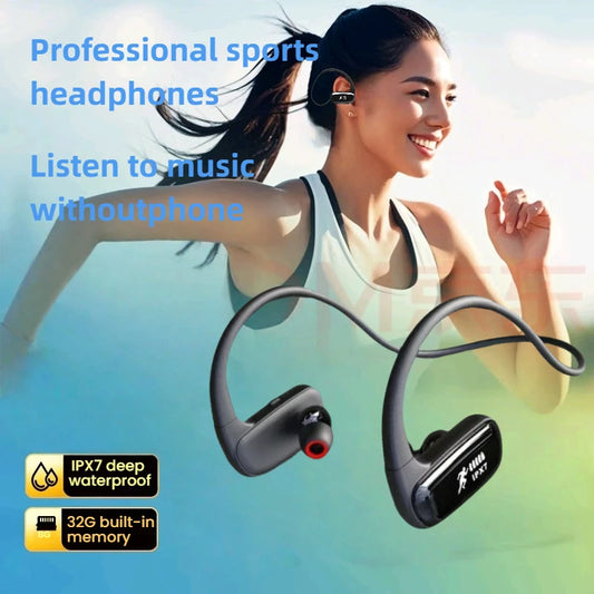 Wireless Earbuds, Bluetooth 5.3 Headphones  Bluetooth Earbuds Noise Cancelling Mic IP7 Waterproof in Ear Earphones for Sports