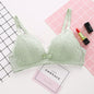 Women's Bra Smooth 3/4 Coverage Big Large Lingerie Seamless Wire free Push Up Support Bras ABC Cup Size 70-90 Black White Tops