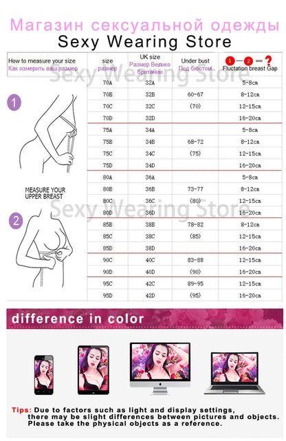 Women's Bra Smooth 3/4 Coverage Big Large Lingerie Seamless Wire free Push Up Support Bras ABC Cup Size 70-90 Black White Tops