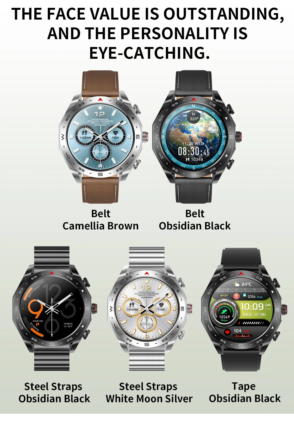 2025 New Smart Watch with TWS Earbuds 1.52 Inch AMOLED IP67 Waterproof Bluetooth Calls MP3 Music Smartwatch for Men Android iOS