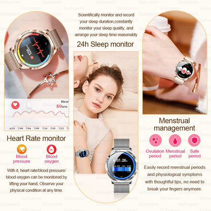 2025 New Smartwatch Women 1.32-inch AMOLED HD Screen Heart Rate Bluetooth Call IP68 Waterproof  Smart Men Watch For Android ios