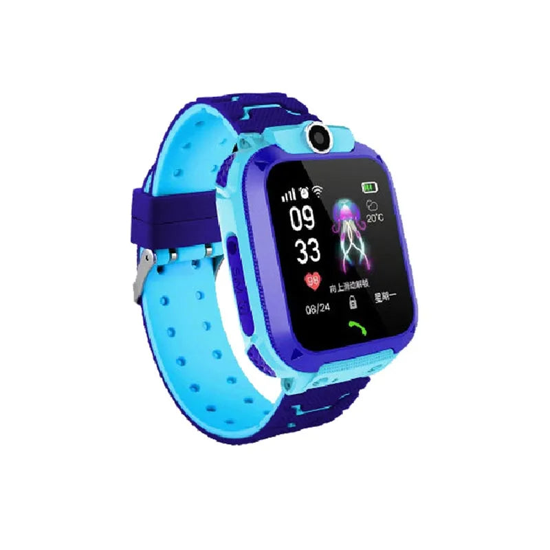 New Smart Watch For Kids Q12 Wristatch For Boys Girl Anti-lost Smartwatch Tracker Watch Wrist Mobile Camera Cell Phone Best Gift