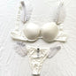 Women Bra Set Sexy Underwear Vs Push Up Bra And Panty Set Letter Rhinestones Panties G String Pink Lingerie Set For Woman