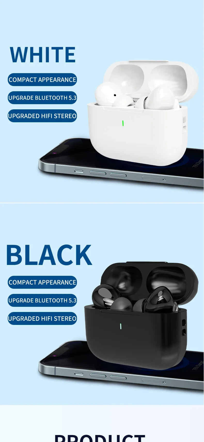 2025 AIRPro TWS Ear Air Earphone Buds Wireless Earbuds in-ear Headphones Pods Pro 2 for IOS Android generation ear phones