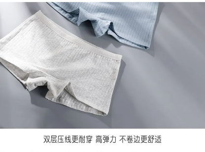 Women Boxers Underwear Cotton Ladies Safety Pants Female Seamless Underpants Solid Cozy Sexy Lingerie Трусы Женские