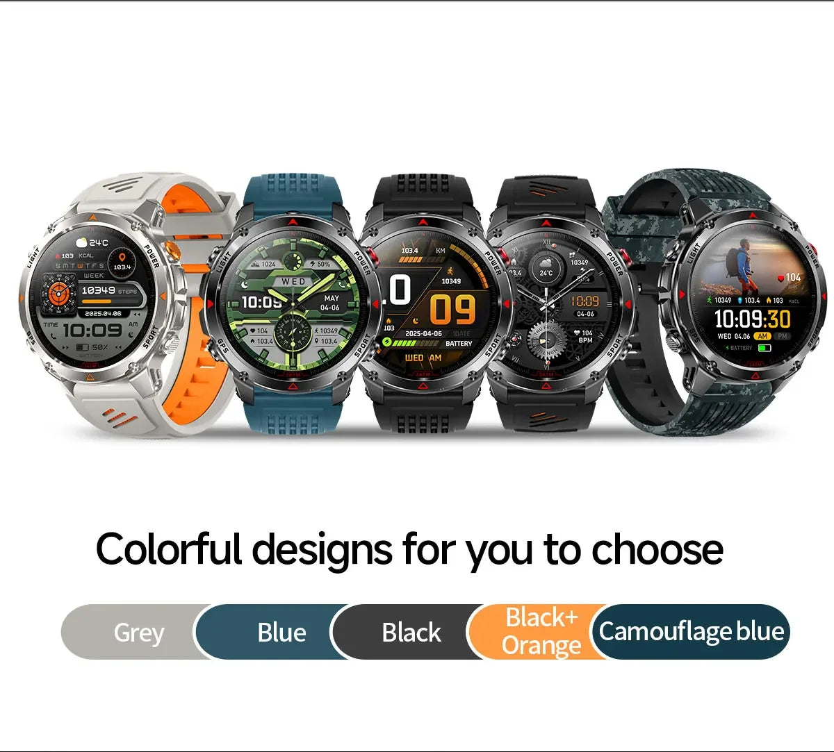 2025New Smart Watch For Men 1.46'' 360*360 HD AMOLED Color Display Voice Call Compass LED Sports Fitness Waterproof Watch Ladies