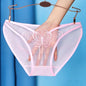 Women Sexy Underwear Lace Mesh See-through Comfortable Briefs Lace Butterfly Embroidery Breathable Low Waist Underpants