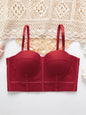 Breathable Bra Buckle Style Design Adjustable Size Solid Color Simplicity Elegant Comfortable New Shoulder Strap Gauze Bra