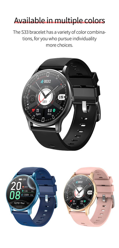 Smart Watch Men 1.3inch Bluetooth Sport Watches IP67 Waterproof Fitness Smartwatch Women