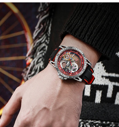 New Watches Mens Top Brand Luxury Automatic Mechanical Clock Casual Tourbillon Men Watch Sport Waterproof relogios masculino