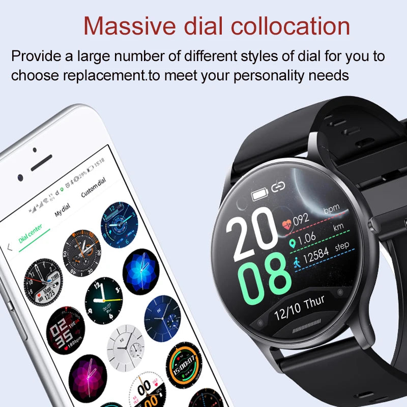 Smart Watch Men 1.3inch Bluetooth Sport Watches IP67 Waterproof Fitness Smartwatch Women