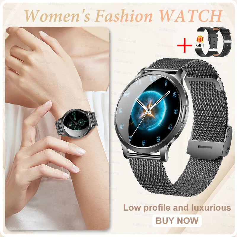 2025 New Smartwatch Women 1.32-inch AMOLED HD Screen Heart Rate Bluetooth Call IP68 Waterproof  Smart Men Watch For Android ios