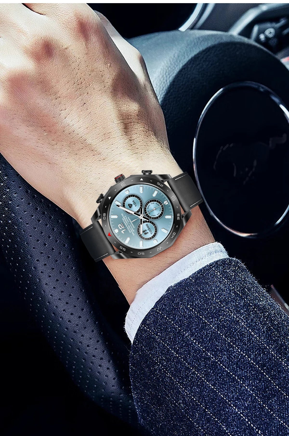 2025 New Smart Watch with TWS Earbuds 1.52 Inch AMOLED IP67 Waterproof Bluetooth Calls MP3 Music Smartwatch for Men Android iOS