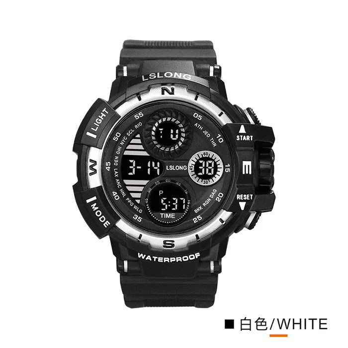 2024 New leisure multifunctional electronic watch for men simple waterproof sports date watches fashion Accessories